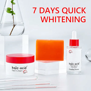 Kojic Acid Brighten Skin Care Set - 3 Pcs - Glow Getter Beauty