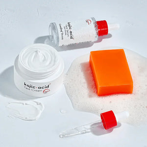 Kojic Acid Brighten Skin Care Set - 3 Pcs - Glow Getter Beauty