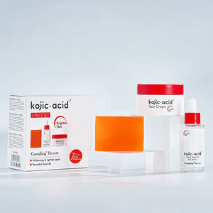 Kojic Acid Brighten Skin Care Set - 3 Pcs - Glow Getter Beauty
