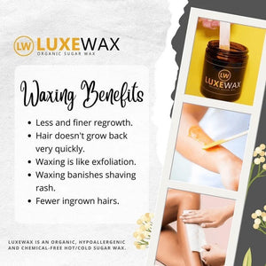 Luxe Wax Organic Sugar Wax - 350g - Glow Getter Beauty