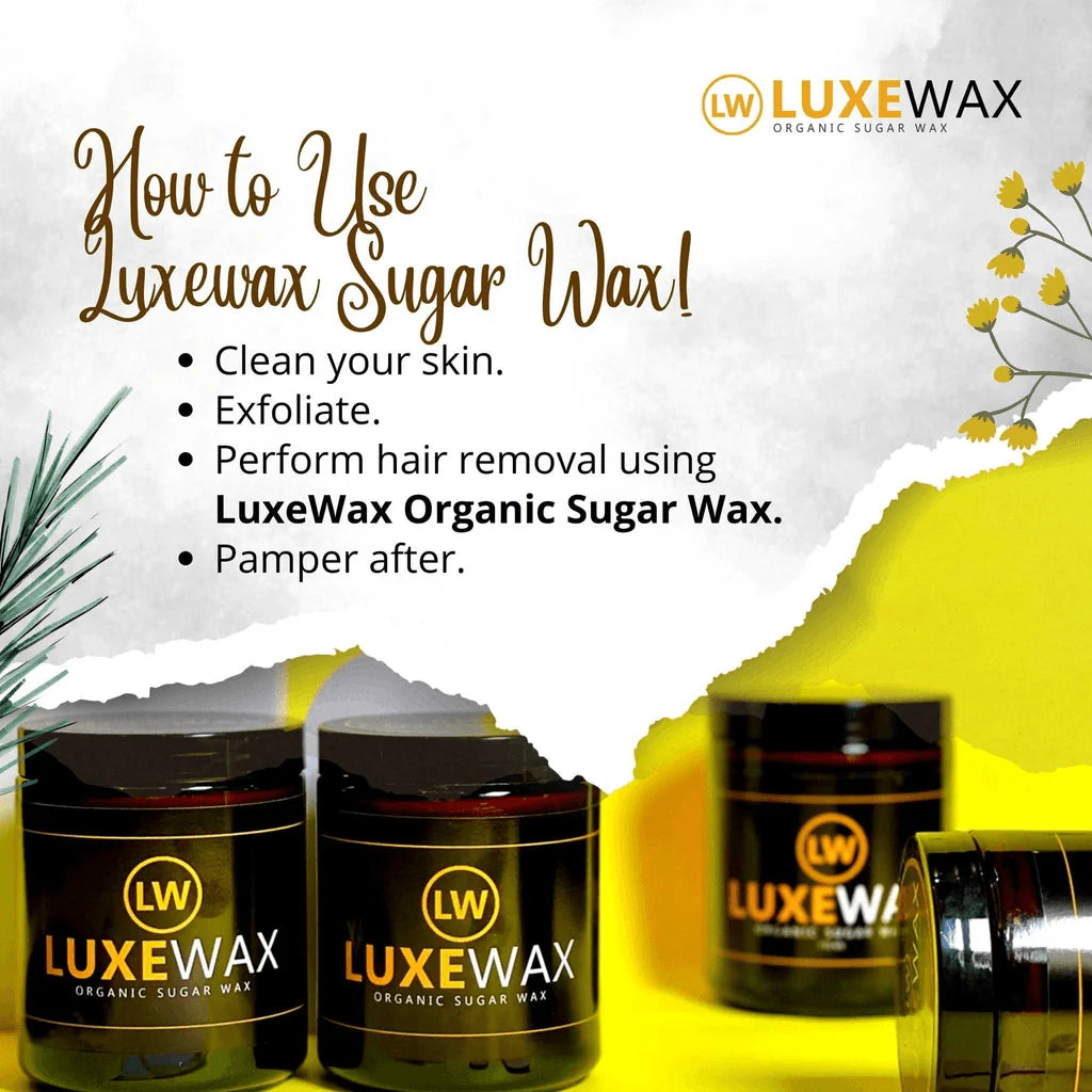 Luxe Wax Organic Sugar Wax - 350g - Glow Getter Beauty