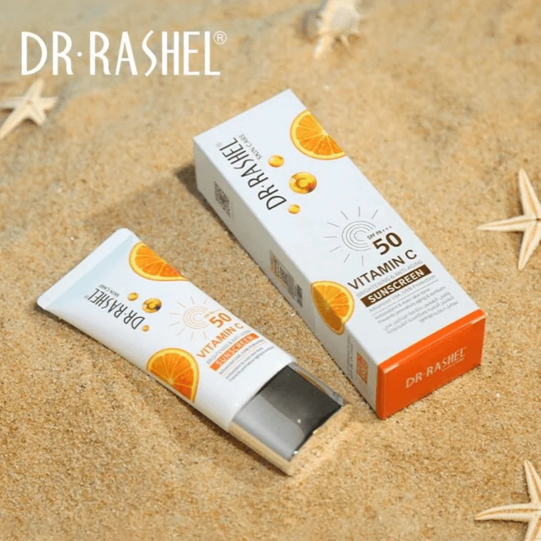 Dr.Rashel Vitamin C Brightening & Anti-Aging Sunscreen SPF50 - 50g - Glow Getter Beauty