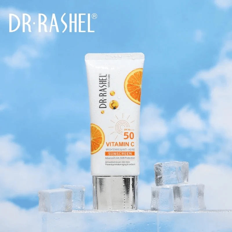 Dr.Rashel Vitamin C Brightening & Anti-Aging Sunscreen SPF50 - 50g - Glow Getter Beauty