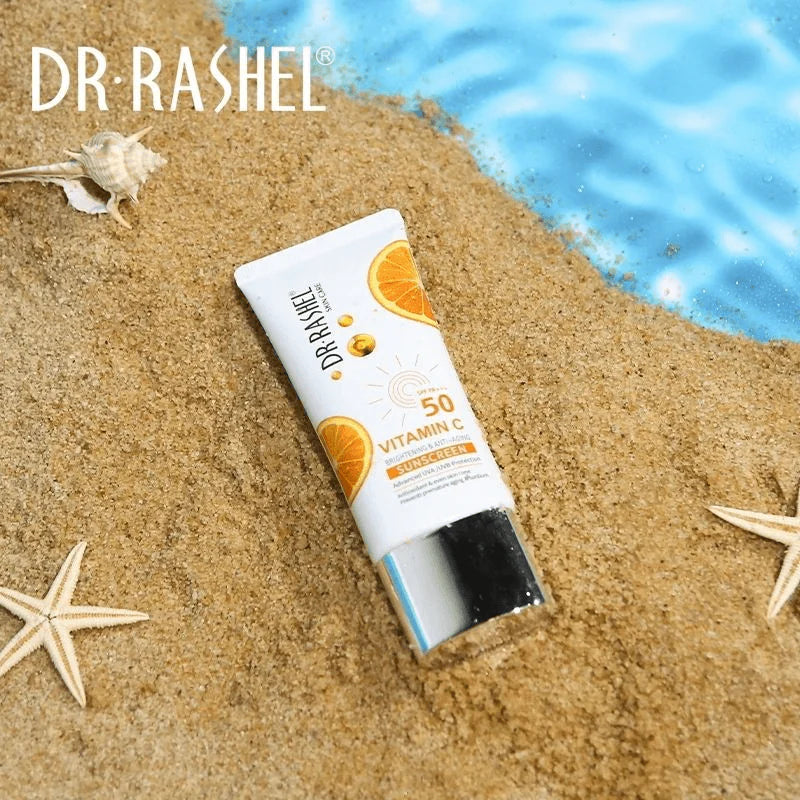 Dr.Rashel Vitamin C Brightening & Anti-Aging Sunscreen SPF50 - 50g - Glow Getter Beauty