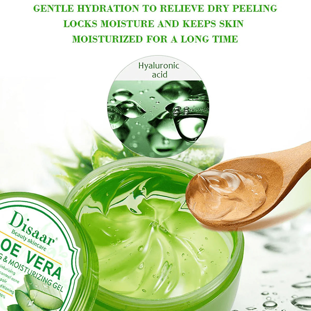 Disaar Aloe Vera Soothing & Moisturizing Gel - 300ml - Glow Getter Beauty