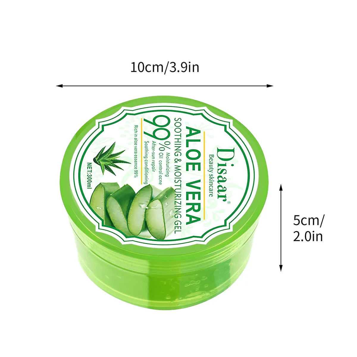 Disaar Aloe Vera Soothing & Moisturizing Gel - 300ml - Glow Getter Beauty