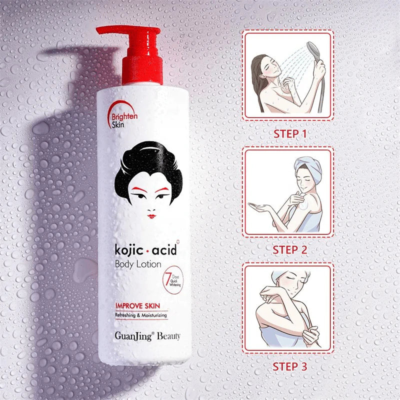 Guanjing Beauty Kojic Acid Moisturizing Body Lotion - 480g - Glow Getter Beauty