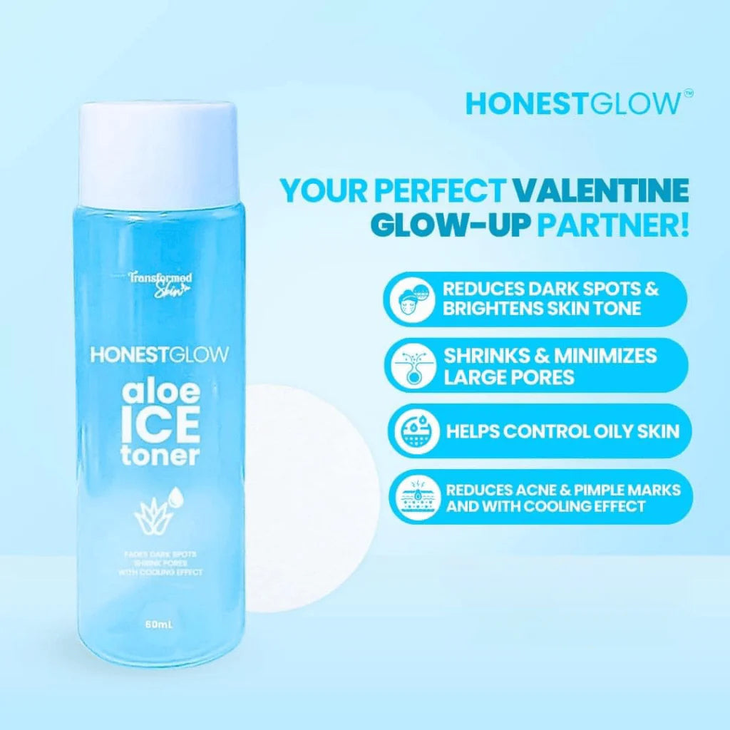 Transformed Skin Honest Glow Aloe Ice Toner - 60ml - Glow Getter Beauty