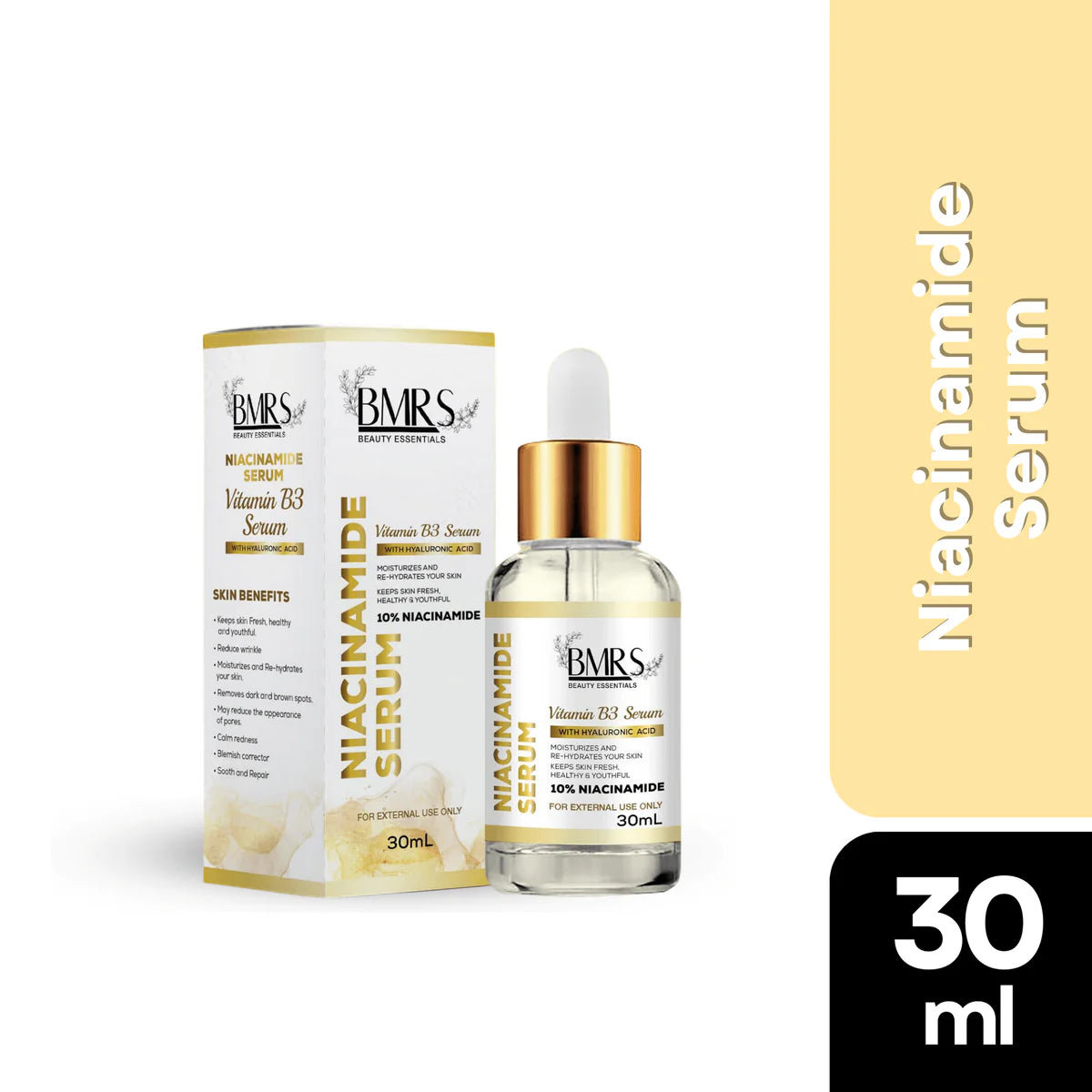 BMRS Niacinamide Serum - 30ml - Glow Getter Beauty