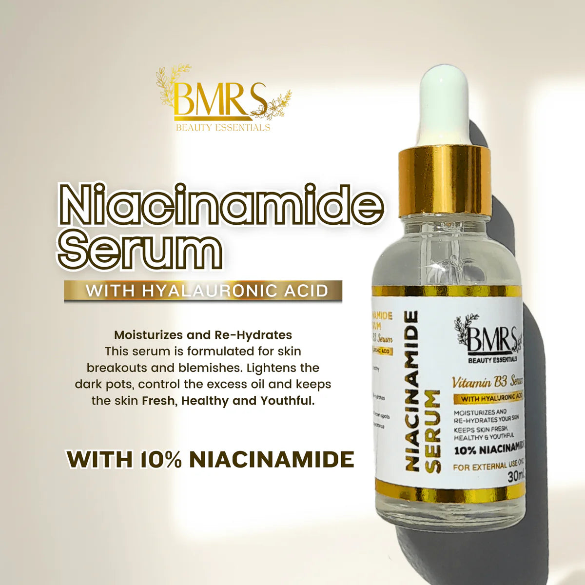 BMRS Niacinamide Serum - 30ml - Glow Getter Beauty