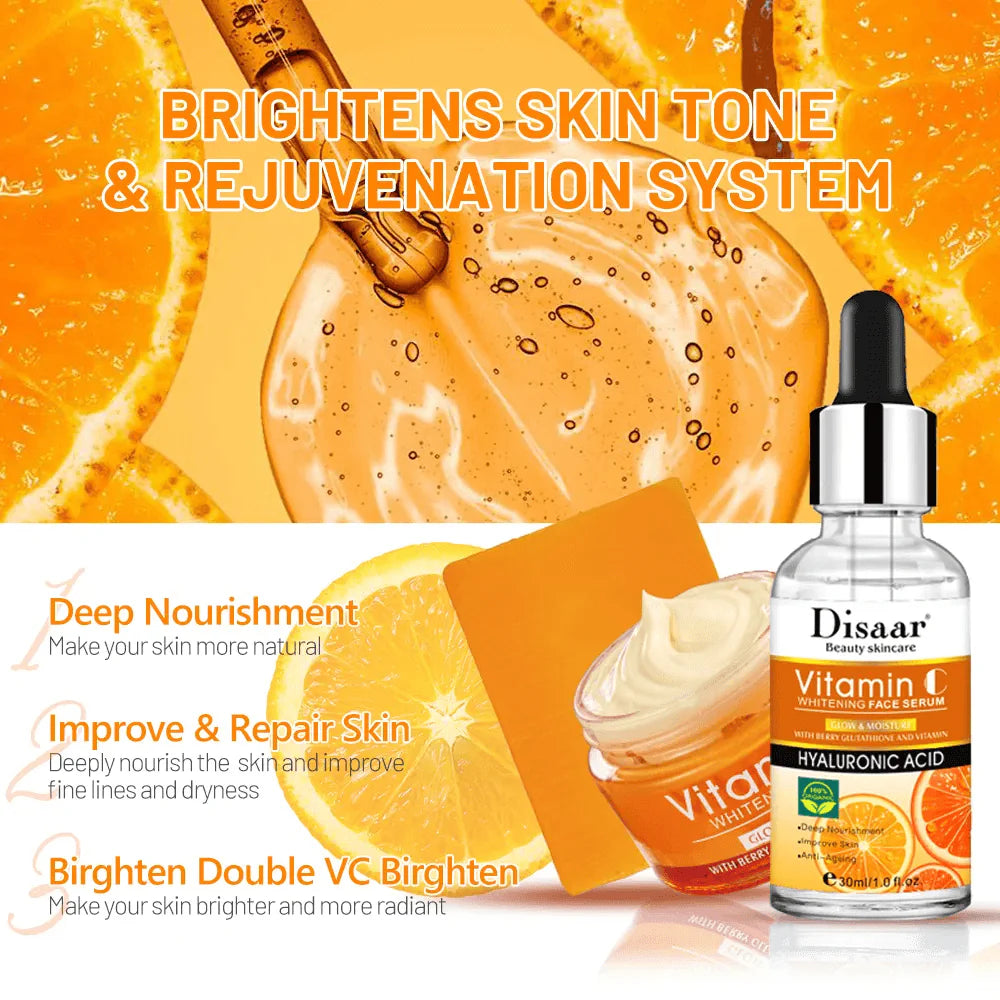 Disaar Vitamin C Brightening & Brightening 3Pcs Set - Glow Getter Beauty