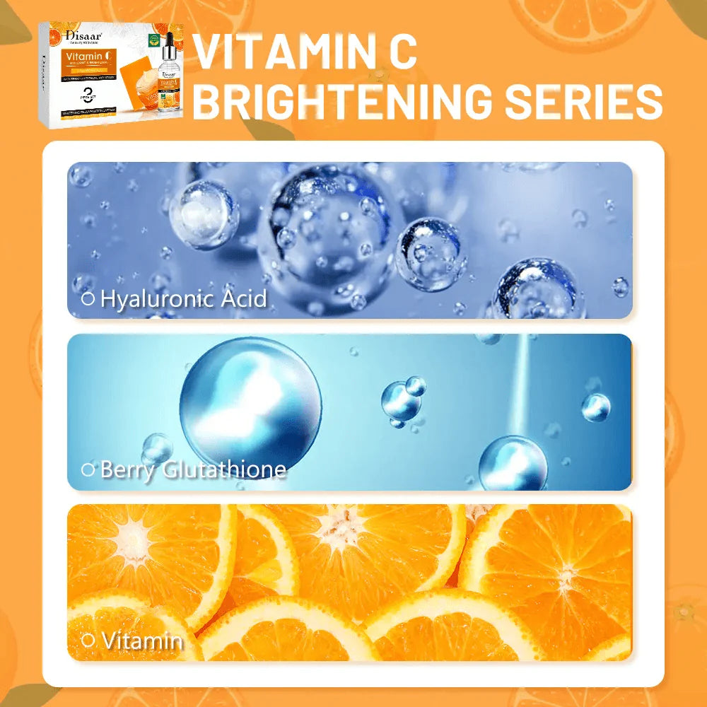 Disaar Vitamin C Brightening & Brightening 3Pcs Set - Glow Getter Beauty