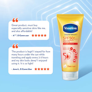 Vaseline Healthy Bright Daily Protection Brightening Serum SPF50+ PA++++ - 300ml - Glow Getter Beauty