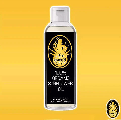 Queen K 100% Organic Sunflower Oil - 100ml - Glow Getter Beauty