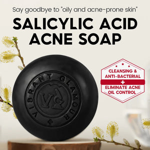 Vibrant Glamour Salicylic Acid Acne Soap - 100g - Glow Getter Beauty