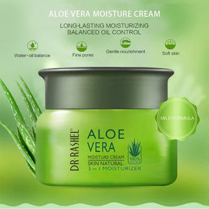 DR RASHEL Aloe Vera Skin Lightening Moisturizer Facial Cream 3 in 1 Moisturisor Face Cream - Glow Getter Beauty