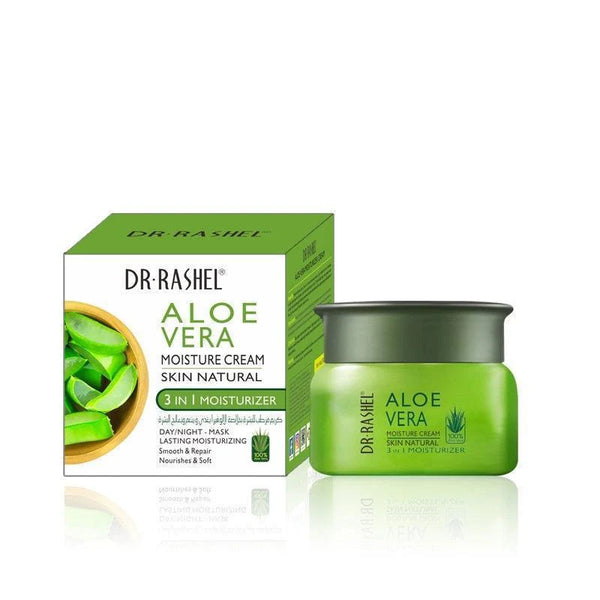 DR RASHEL Aloe Vera Skin Lightening Moisturizer Facial Cream 3 in 1 Moisturisor Face Cream - Glow Getter Beauty