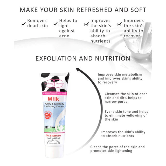 Aichun Beauty Milk Purify & Detoxify Peeling Gel Face & Body - 100g - Glow Getter Beauty