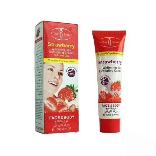 Aichun Beauty Strawberry Whitening Skin Peeling Gel Face & Body - 100g - Glow Getter Beauty