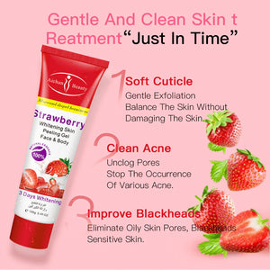 Aichun Beauty Strawberry Whitening Skin Peeling Gel Face & Body - 100g - Glow Getter Beauty