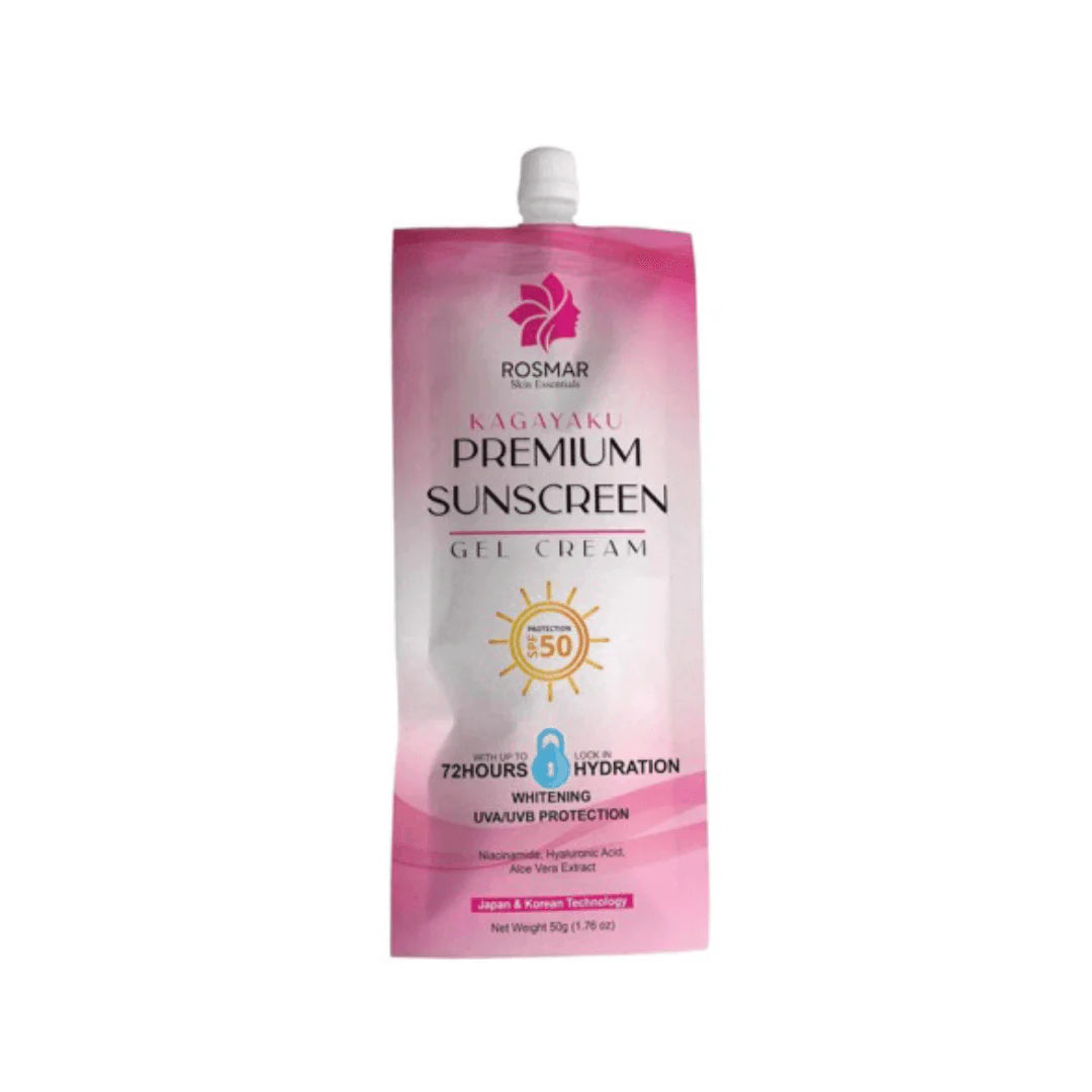 Rosmar Kagayaku Premium Sunscreen Gel Cream SPF50 - 50g - Glow Getter Beauty
