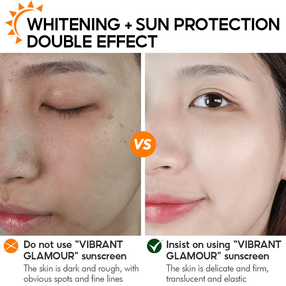 Vibrant Glamour Brightening Sunscreen Cream SPF50+ UVA/UVB - 50g - Glow Getter Beauty
