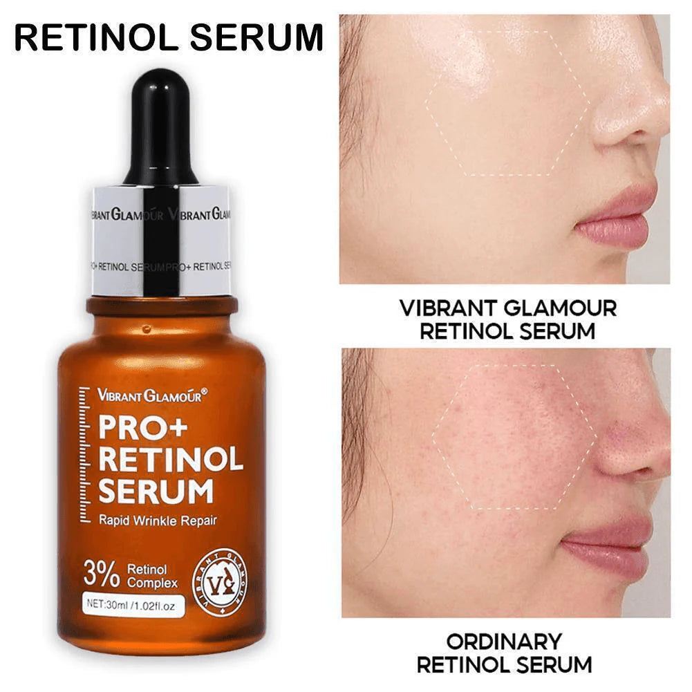 Vibrant Glamour Pro+ Wrinkle Repair Retinol Serum - 30ml - Glow Getter Beauty