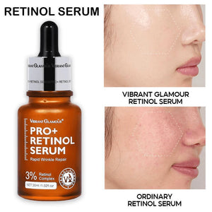 Vibrant Glamour Pro+ Wrinkle Repair Retinol Serum - 30ml - Glow Getter Beauty