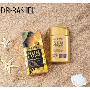 Dr.Rashel Sun Cream Anti-Ageing SPF 100+++ Gold & Collagen - 80gm - Glow Getter Beauty