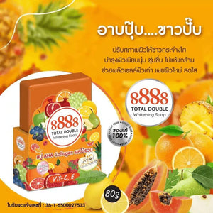 Original 8888 Total Double Whitening Soap - 80g - Glow Getter Beauty