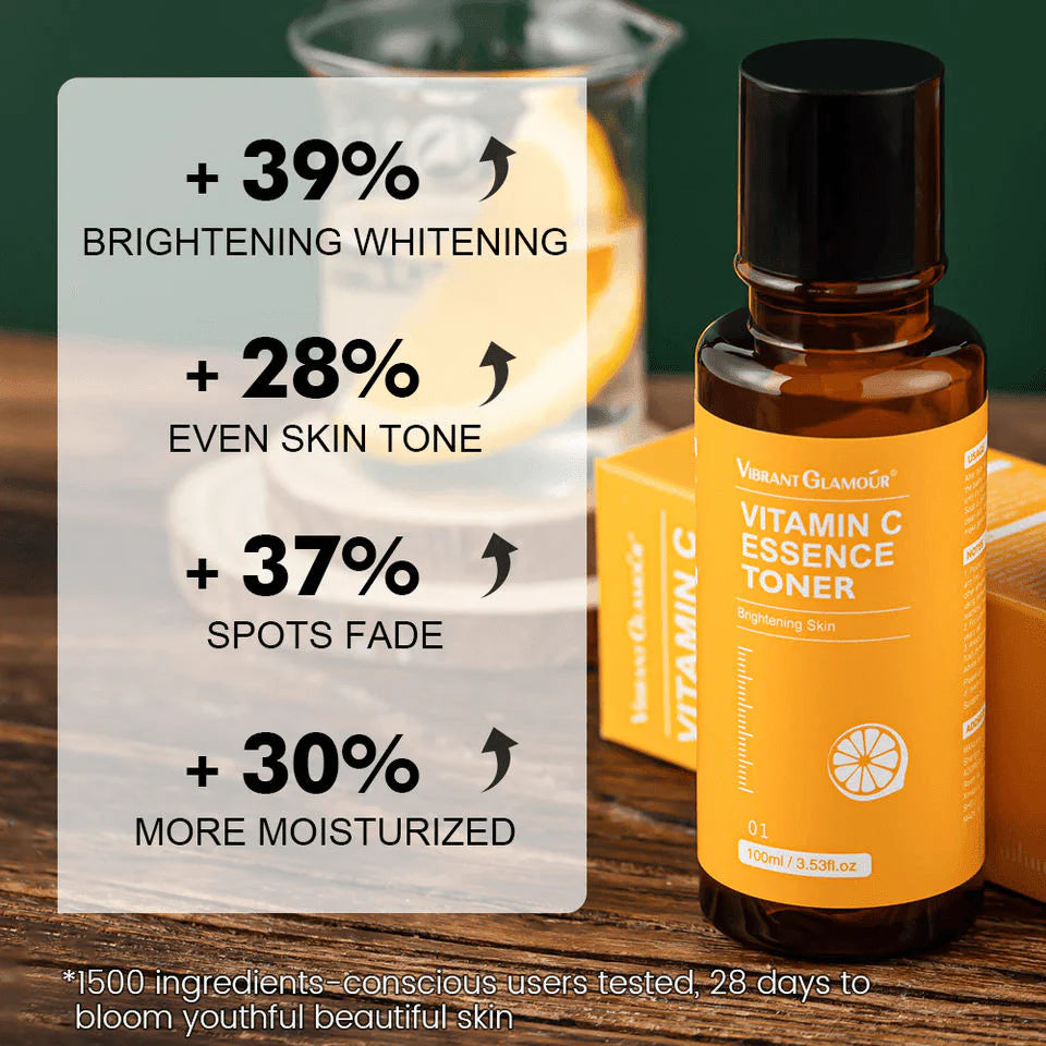 VIBRANT GLAMOUR Vitamin C Essence Toner - 100ml - Glow Getter Beauty