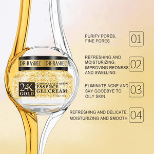 Dr.Rashel 24K Gold Radiance & Anti-Aging Essence Gel Cream - 50g - Glow Getter Beauty