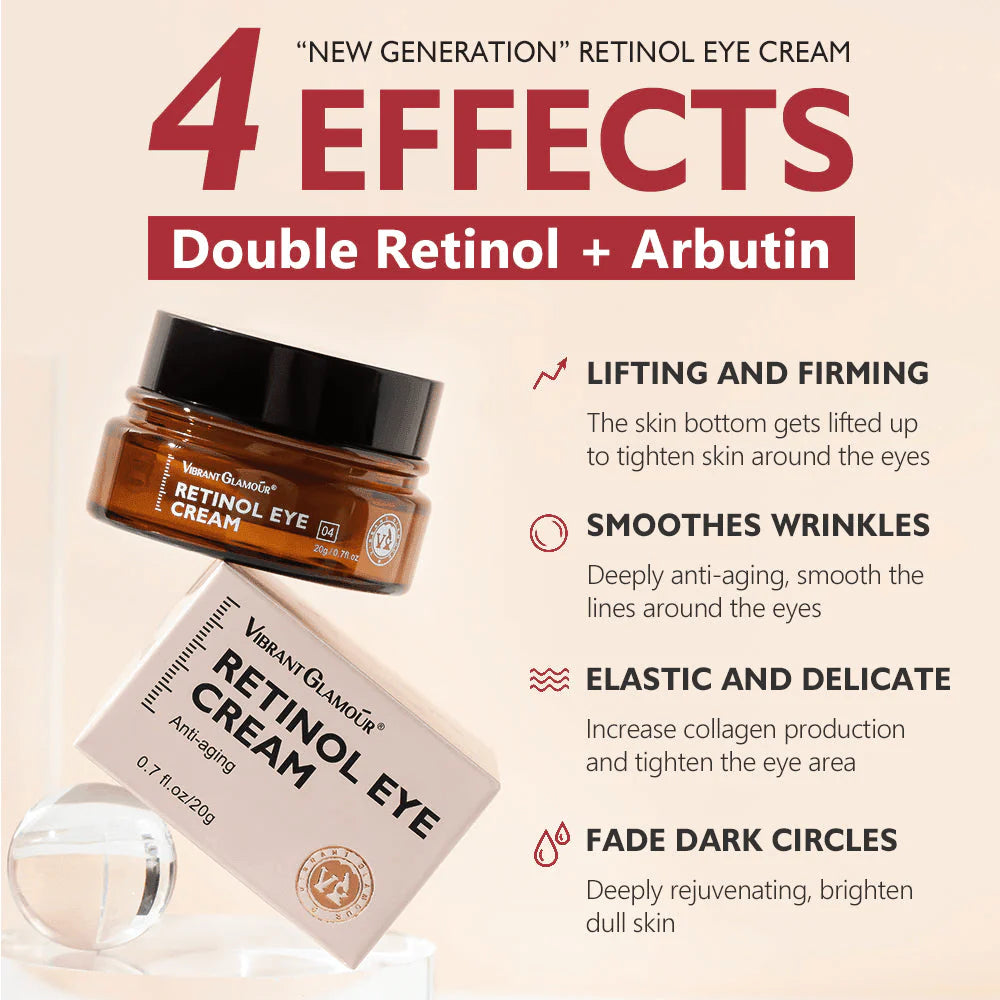 Vibrant Glamour Anti-Aging Retinol Eye Cream - 20g - Glow Getter Beauty