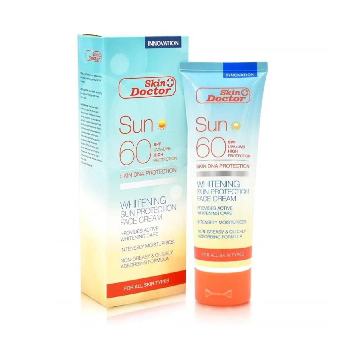 Skin Doctor Sun Protection Brightening Cream SPF 60 - 125ml - Glow Getter Beauty