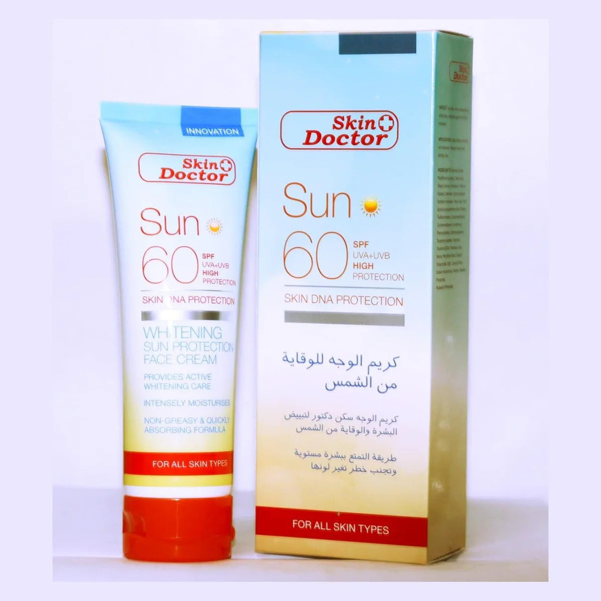 Skin Doctor Sun Protection Brightening Cream SPF 60 - 125ml - Glow Getter Beauty