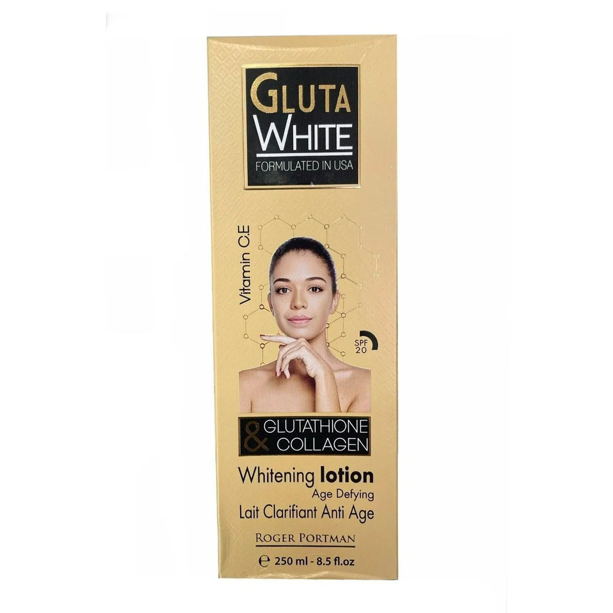 Gluta White Glutathione & Collagen Whitening Body Lotion - 250ml - Glow Getter Beauty