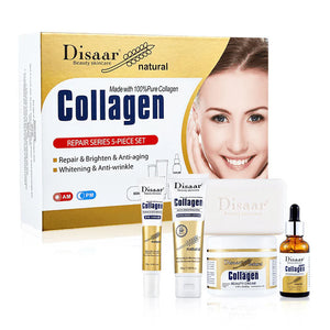 Disaar 100% Collagen Repair Skin Care Set - 5 pcs set - Glow Getter Beauty