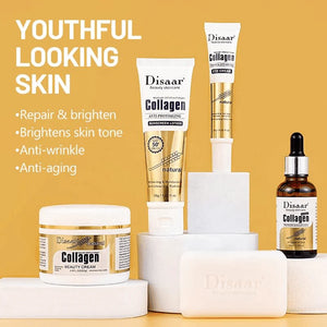 Disaar 100% Collagen Repair Skin Care Set - 5 pcs set - Glow Getter Beauty