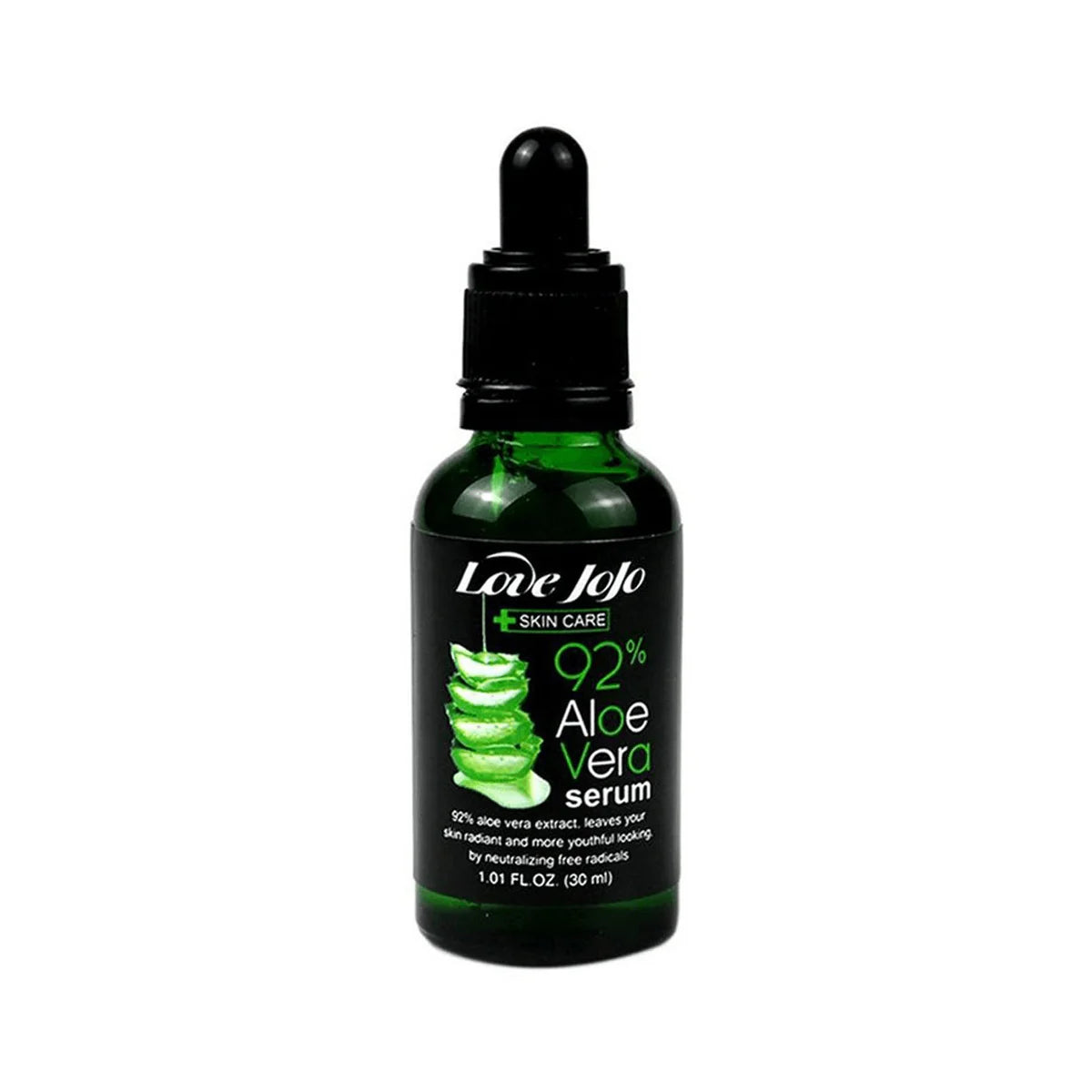 Love JoJo Skin Care Aloe Vera Serum (Black) - 30ml - Glow Getter Beauty