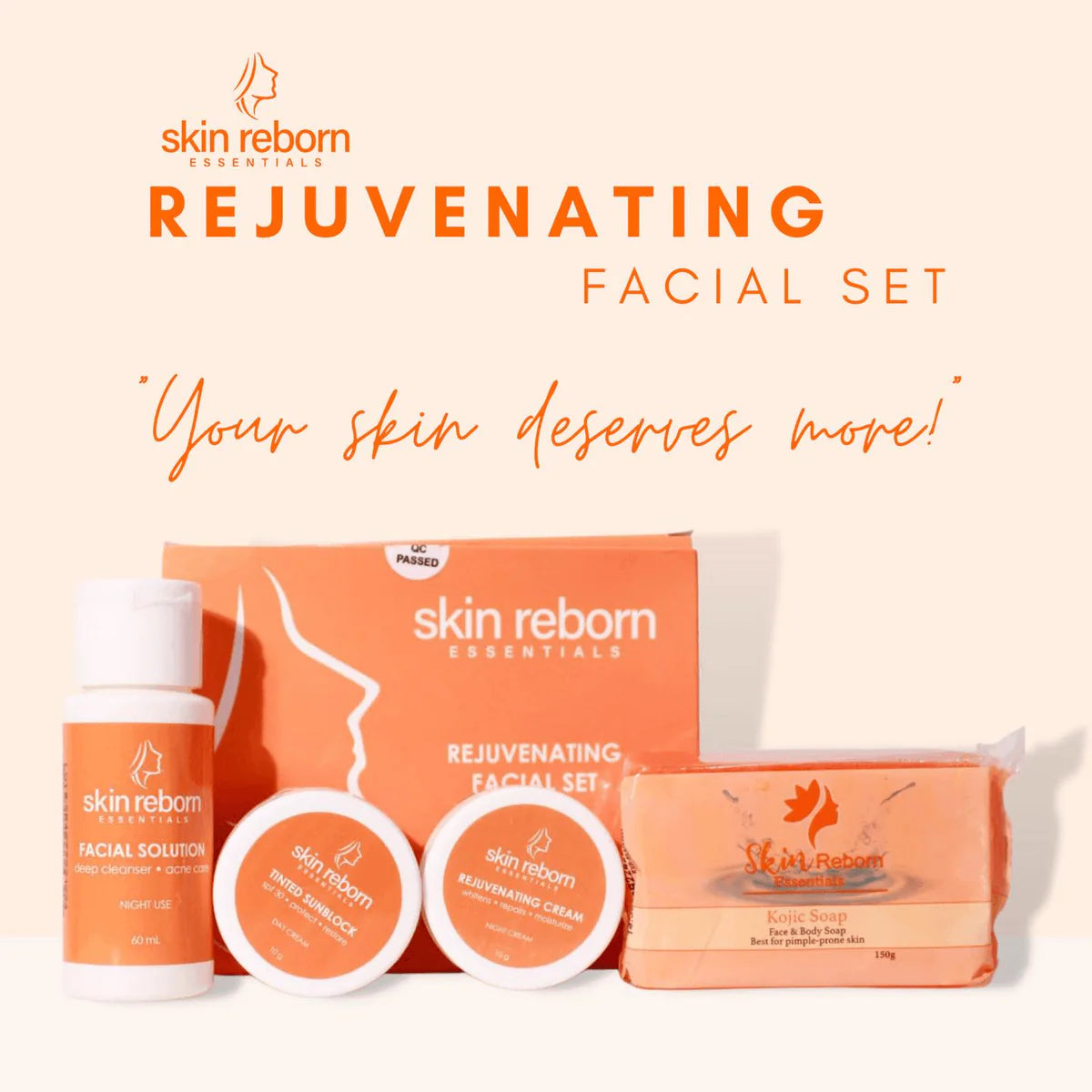 Skin Reborn Essentials Rejuvenating Facial Set - Glow Getter Beauty