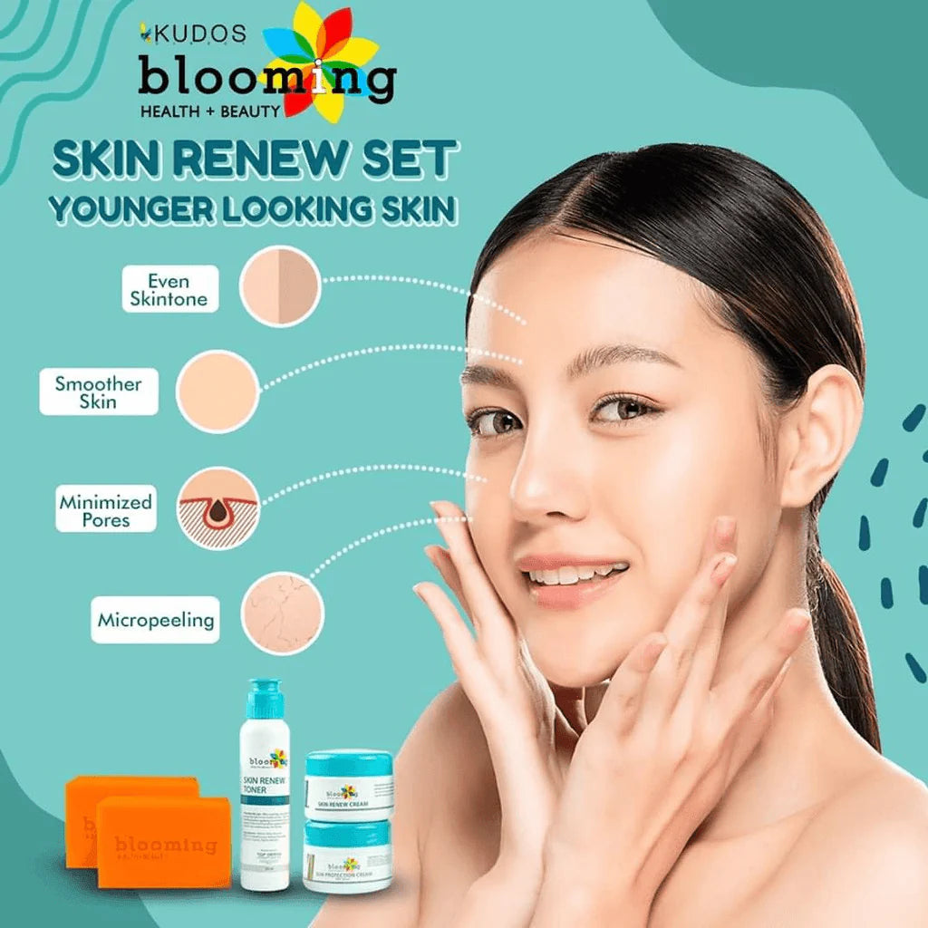Kudos Blooming Health + Beauty Skin Renew Premium Kit - Glow Getter Beauty