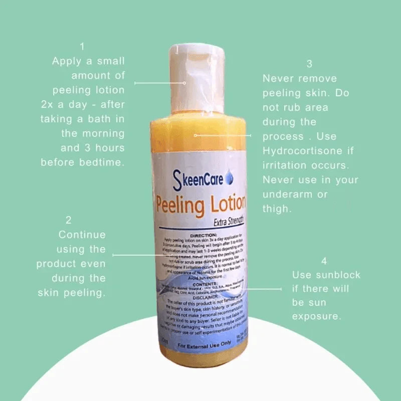 Skeen Care Extra Strength Peeling Lotion Skeencare - Glow Getter Beauty