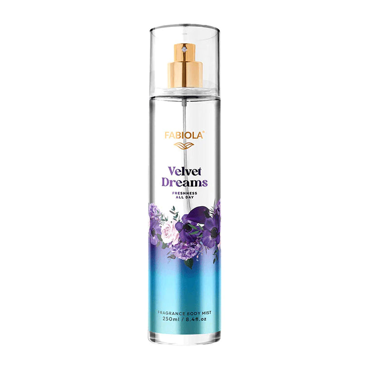 Fabiola Velvet Dreams Fragrance Body Mist - 250ml - Glow Getter Beauty